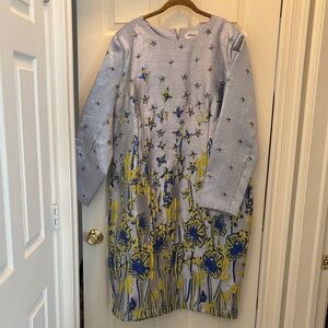 Floral Blue and Yellow Women’s dress
